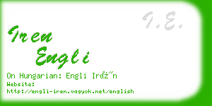 iren engli business card